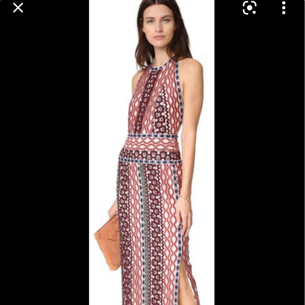 Tory Burch Multicolor Geometric Print Maxi Dress - Picture 2 of 15